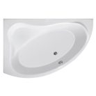 SAPHO AQUALINE ORAVA kád, láb nélkül, bal, 150x90x38cm, akril