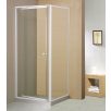   SAPHO AQUALINE AMICO nyíló zuhanyajtó, 74-82x185cm, fehér profil, 6mm transparent üveg
