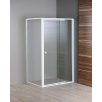   SAPHO AQUALINE AMICO nyíló zuhanyajtó, 74-82x185cm, fehér profil, 6mm transparent üveg
