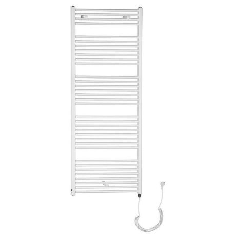 SAPHO AQUALINE DIRECT-E elektromos fürdőszobai radiátor fűtőpatronnal, egyenes, 600x1680mm, 800W, fehér
