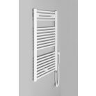 SAPHO AQUALINE DIRECT-E elektromos fürdőszobai radiátor fűtőpatronnal, egyenes, 600x960mm, 400W, fehér