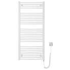 SAPHO AQUALINE ORBIT-E elektromos fürdőszobai radiátor fűtőpatronnal, egyenes, 600x1320mm, 600W, fehér