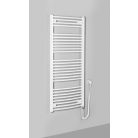 SAPHO AQUALINE ORBIT-E elektromos fürdőszobai radiátor fűtőpatronnal, egyenes, 600x1320mm, 600W, fehér