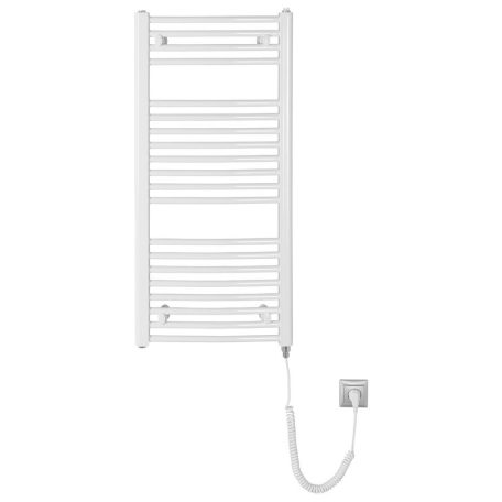 SAPHO AQUALINE ORBIT-E elektromos fürdőszobai radiátor fűtőpatronnal, egyenes, 450x960mm, 300W, fehér