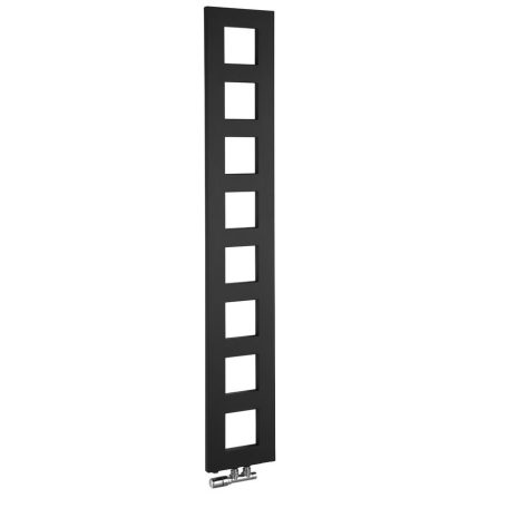 SAPHO BLOCK fürdőszobai radiátor, 280x1750mm, matt fekete