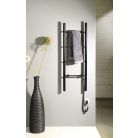 SAPHO KARBO elektromos törölközőszárító radiátor, 400x1120 mm, 87W, fekete