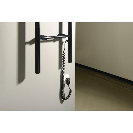 SAPHO KARBO elektromos törölközőszárító radiátor, 400x1120 mm, 87W, fekete