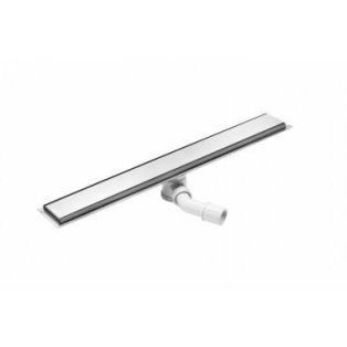 06 KOL006B Zuhanyfolyóka, acél fedlappal, szifonnal, hosszúság: 600 mm