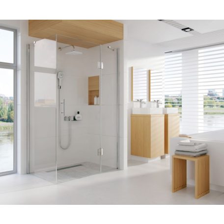 06 KOL006B Zuhanyfolyóka, acél fedlappal, szifonnal, hosszúság: 600 mm