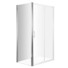 Deante CYNIA oldalfal tolóajtóhoz 90x200cm, króm, Átlátszó, Vízlepergető