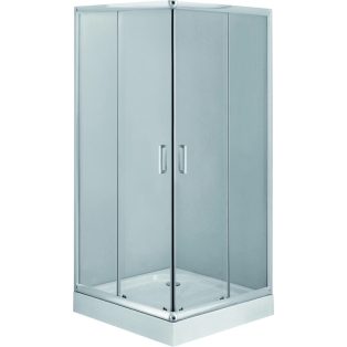   Deante  FUNKIA 90 szögletes, tolóajtós zuhanykabin, átlátszó üveg, 900x900x1850 mm