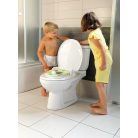 LC2154 AQUALINE Juan monoblokkos Wc, hátsó kifolyású, oldalsó vízbekötéssel, duál gombos öblítő