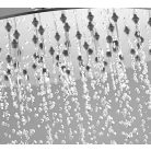 SAPHO SLIM fejzuhany, szögletes, 300x300mm, inox