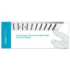 SAPHO SLIM fejzuhany, szögletes, 300x300mm, inox