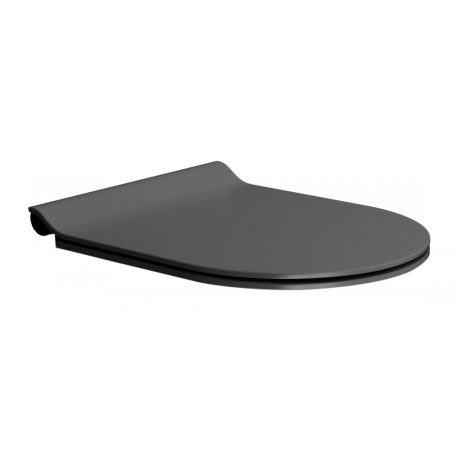SAPHO GSI SLIM soft close WC-ülőke, matt fekete/króm