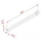 SAPHO POLYSAN MODULAR Hosszanti merevítő, 950mm, króm (MSBR3)