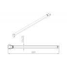 SAPHO POLYSAN MODULAR Kiegészítő merevítő MSBR1-hez, 800mm, króm (MSBR4)