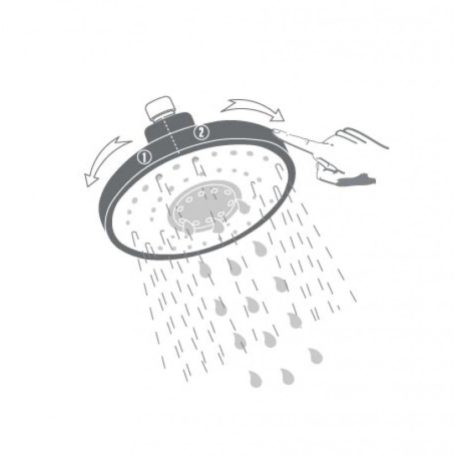 Deante PEONIA 2 funkciós zuhanyfej, 200mm