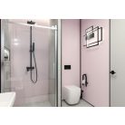 Deante Hiacynt Zuhanyoszlop csapteleppel, esőztetővel és kézizuhannyal, Nero