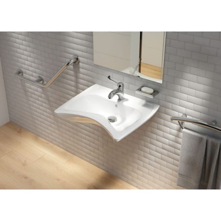 06 NHC010B Click-Clack mosdó leeresztő, túlfolyó beköthetőséggel, króm