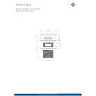 06 NHC010B Click-Clack mosdó leeresztő, túlfolyó beköthetőséggel, króm