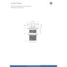 Deante CLICK-CLACK Szögletes mosdó leeresztő, túlfolyó nélküli mosdókhoz