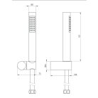 06 NOR041K ROUND 1 Pontos rögzítésű zuhanyszett