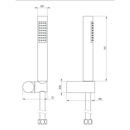 06 NOR041K ROUND 1 Pontos rögzítésű zuhanyszett