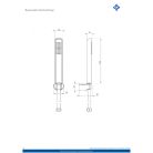 06 NQH041K HIACYNT 1 Pontos rögzítésű zuhanyszett