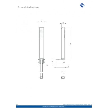 06 NQH041K HIACYNT 1 Pontos rögzítésű zuhanyszett