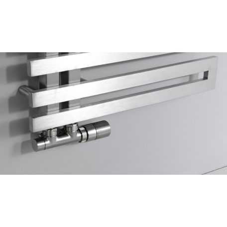 SAPHO VOLGA fürdőszobai radiátor, 500x1238mm, 311W, szálcsiszolt inox