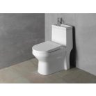 SAPHO AQUALINE HYGIE monoblokkos WC, alsó/hátsó kifolyású, mosdóval, WC-ülőke nélkül