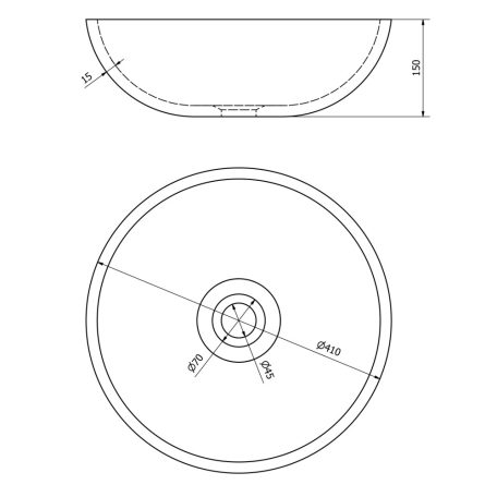 SAPHO PRIORI kerámiamosdó, átm:42cm, bézs, kék mintával (PI011)
