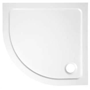   SAPHO AQUALINE TECMI íves öntöttmárvány íves zuhanytálca, 80x80x3cm, R55