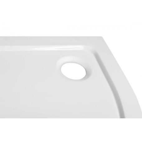 SAPHO AQUALINE TECMI íves öntöttmárvány íves zuhanytálca, 90x90x3cm, R55