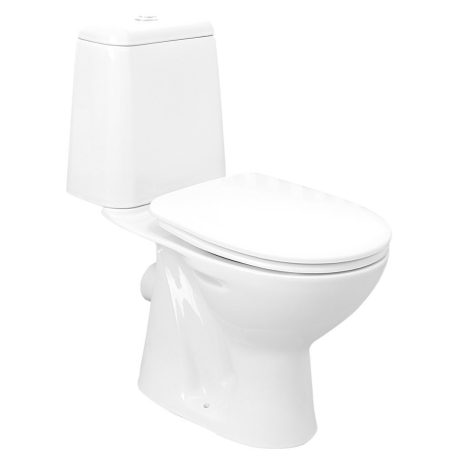 SAPHO AQUALINE RIGA monoblokkos WC, hátsó kifolyású, króm duál gombos öblítőmechanika 