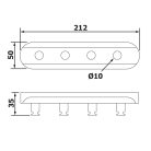 SB124 AQUALINE SAMBA fogas, króm