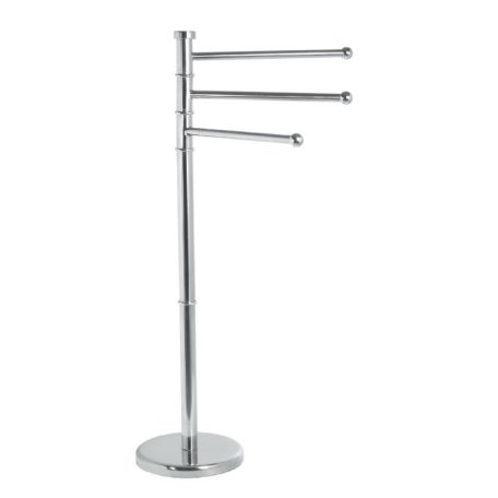 SAPHO AQUALINE SAMBA szabadonálló 3 részes törölközőtartó, fényes inox 