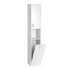 SIME310 AQUALINE SIMPLEX ECO állószekrény szennyeskosárral 30x180x30cm