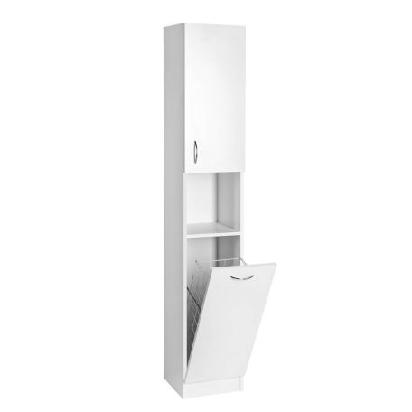 SIME310 AQUALINE SIMPLEX ECO állószekrény szennyeskosárral 30x180x30cm