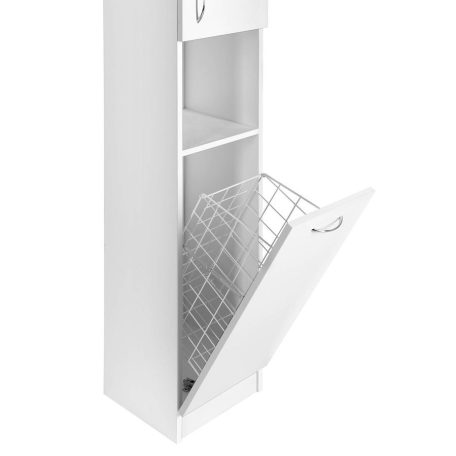 SIME310 AQUALINE SIMPLEX ECO állószekrény szennyeskosárral 30x180x30cm