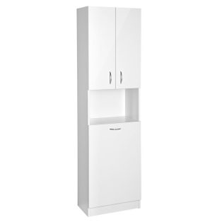 SIME510 AQUALINE SIMPLEX ECO állószekrény szennyeskosárral 50x180x30cm