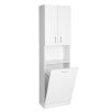 SIME510 AQUALINE SIMPLEX ECO állószekrény szennyeskosárral 50x180x30cm
