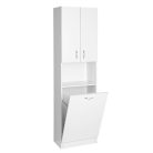 SIME510 AQUALINE SIMPLEX ECO állószekrény szennyeskosárral 50x180x30cm