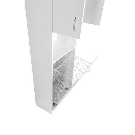 SIME510 AQUALINE SIMPLEX ECO állószekrény szennyeskosárral 50x180x30cm