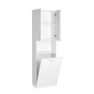 SIME510 AQUALINE SIMPLEX ECO állószekrény szennyeskosárral 50x180x30cm