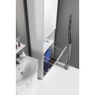 SIME510 AQUALINE SIMPLEX ECO állószekrény szennyeskosárral 50x180x30cm