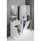 SIME510 AQUALINE SIMPLEX ECO állószekrény szennyeskosárral 50x180x30cm