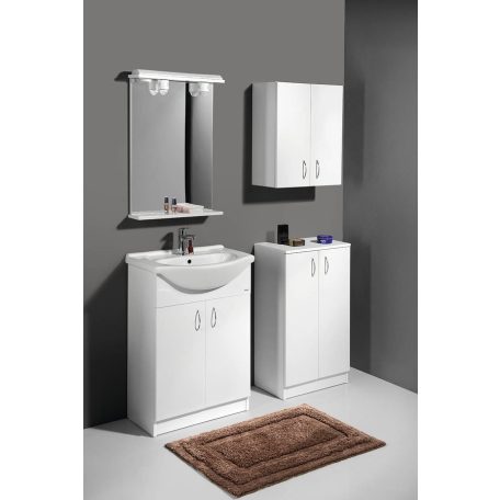 SIME600 AQUALINE SIMPLEX ECO 60 mosdótartó szekrény mosdóval 58,5x83,5x30,7cm
