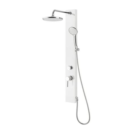 SAPHO AQUALINE FIGA zuhanypanel csapteleppel, 1050mm, PVC/fehér
